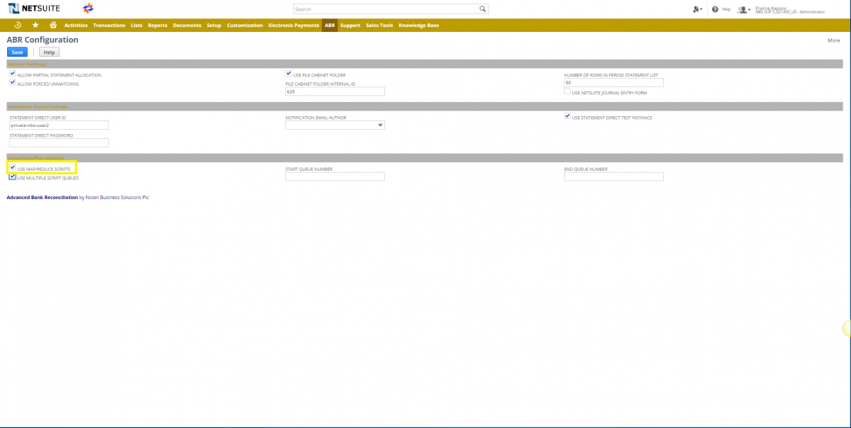 Map-Reduced Scripts ABR NetSuite